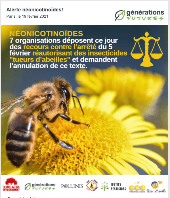 Affiche néonicotinoïdes